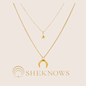 Summer Love Moon Star Titanium Steel Necklace