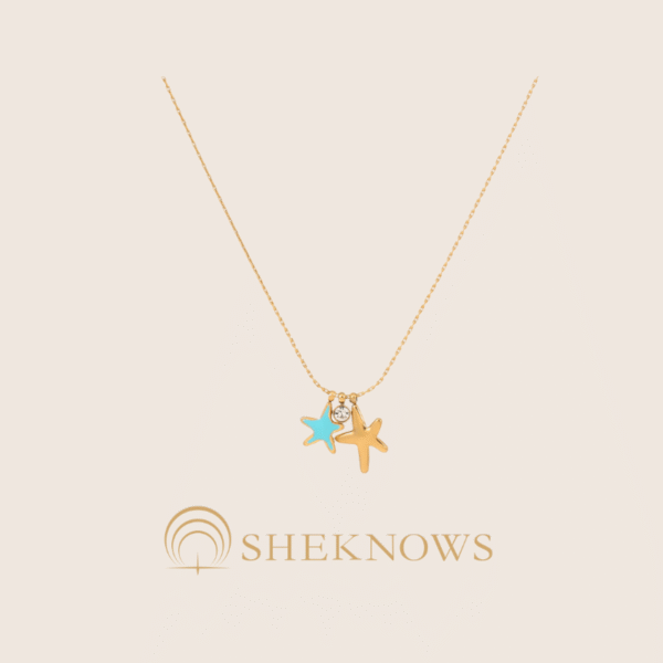 Holiday Style Colorful Starfish Necklace