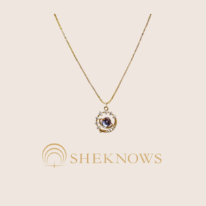 14k star zircon necklace niche design retro necklace