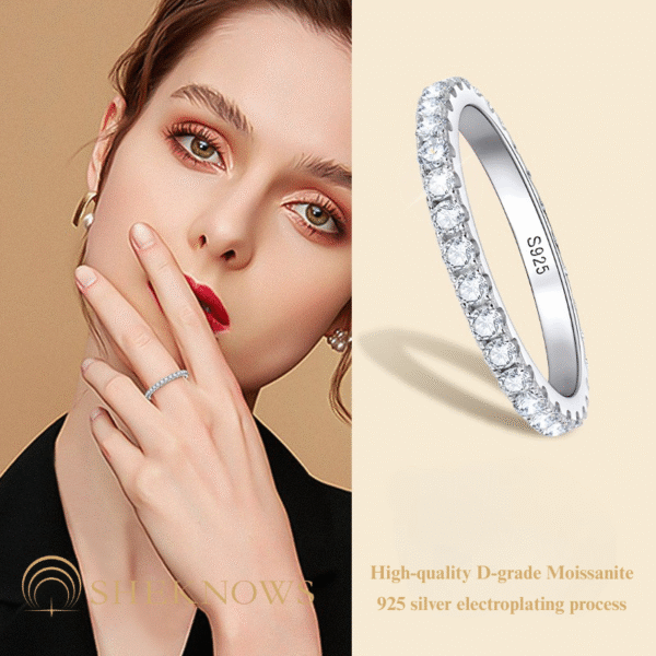 Starry sky Moissanite Diamond Ring S925 Wedding Ring