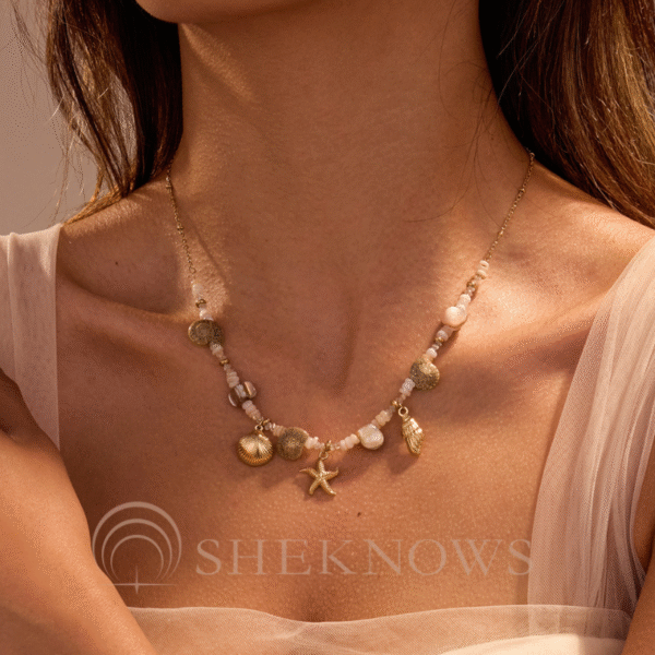 Ocean style starfish shell conch bohemian design necklace bracelet - Image 2