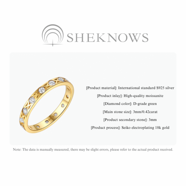 S925 silver moissanite diamond ring high-end hollow design - Image 4