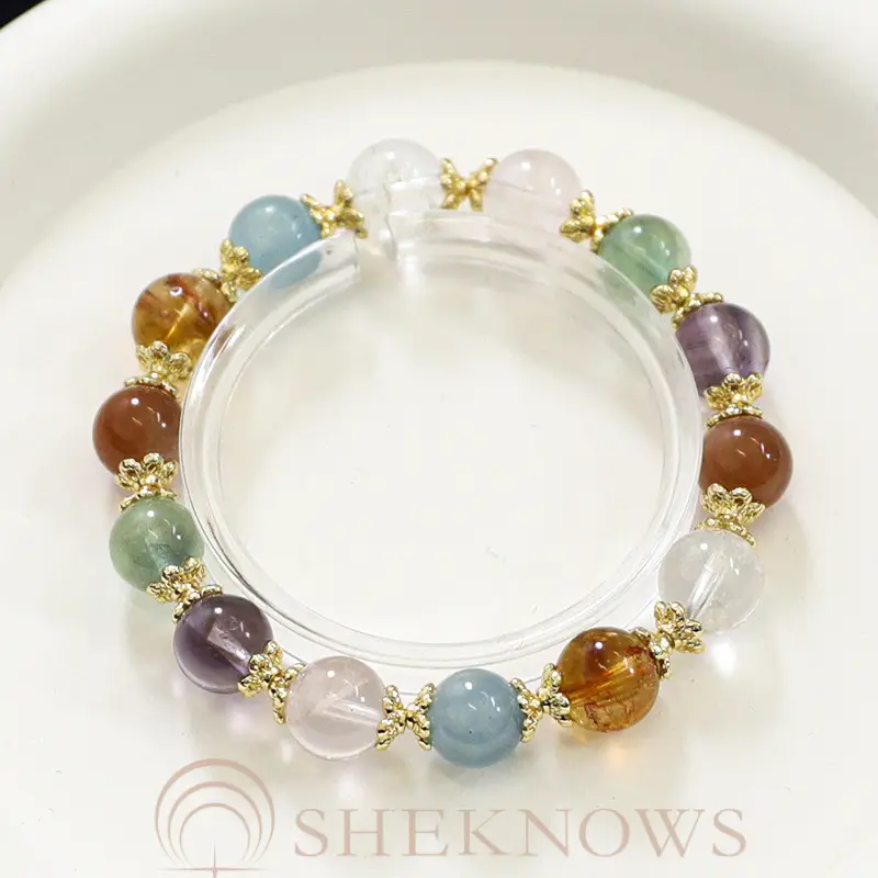 Natural Colorful Multi-Treasure Crystal Beads Crystal Bracelet - Image 3