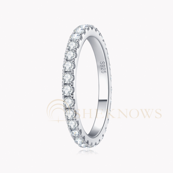 Starry sky Moissanite Diamond Ring S925 Wedding Ring - Image 3