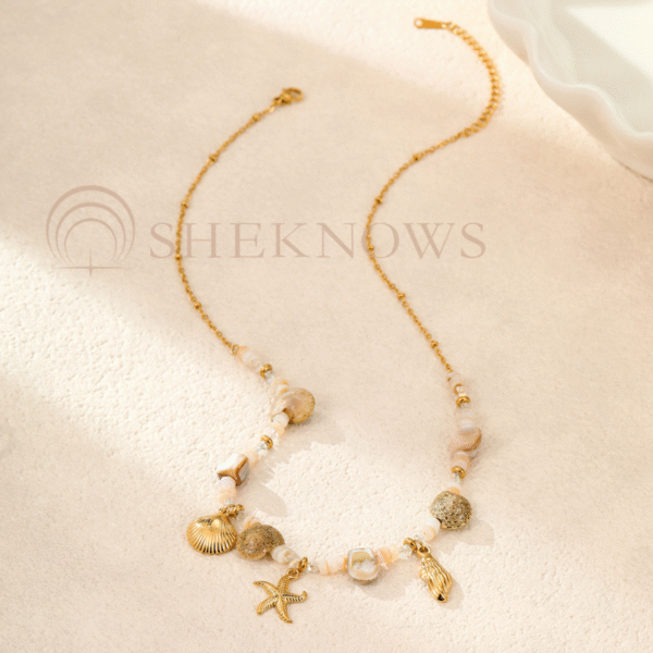 Ocean style starfish shell conch bohemian design necklace bracelet - Image 5