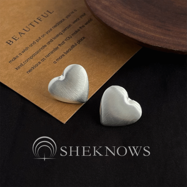 vintage S925 niche oval brushed silver earrings collection - Image 9