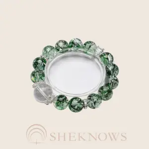 Natural crystal green crystal white crystal bracelet