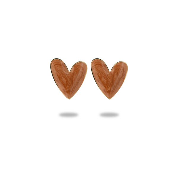 Summer colorful heart design earrings - Image 4