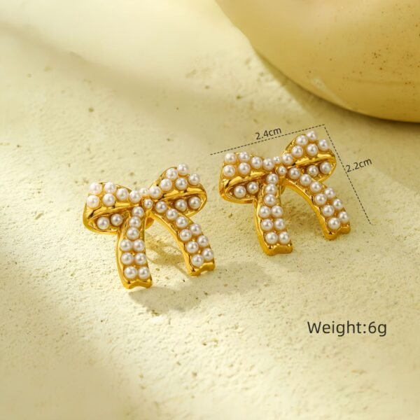 Summer Pearl Bow Jewelry Midsummer Night's Dream Series - Image 2