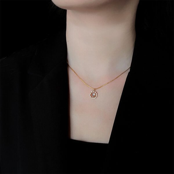 14k star zircon necklace niche design retro necklace - Image 2