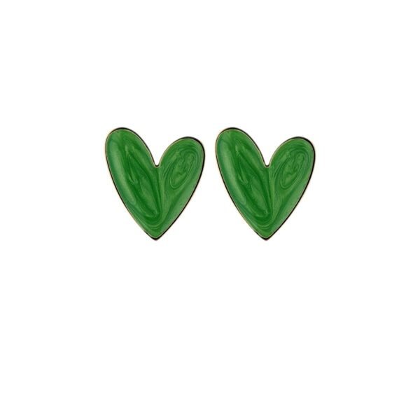 Summer colorful heart design earrings - Image 5